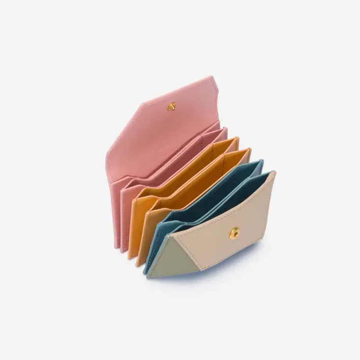 Facet wallet, pastel