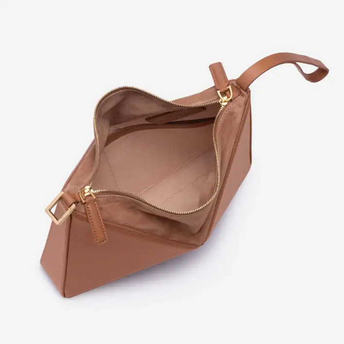 Fold crossbody, cognac